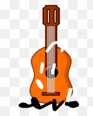 Guitar - Vertical Emoji,Guitar Covered In Emojis