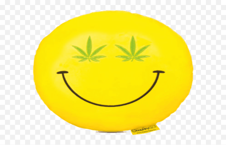 Cannabis Smiley Plüss Emoji Párna - Happy,Cannabis Emoji