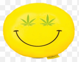 Cannabis Smiley Plüss Emoji Párna - Happy,Cannabis Emoji