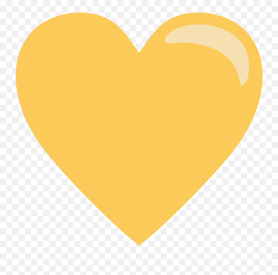 Yellow Heart Emoji Clipart Free Download Transparent Png,Heart Emoticon Clear Background Twitch