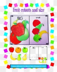Eslefl Preschool Teachers January 2016 - Big And Small Cut Outs Activities Emoji,Mini Emoji Face Templates Cut Outs