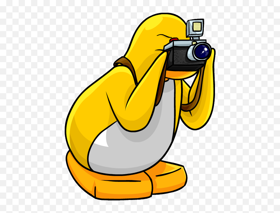 Photographer - Png 239255 Club Penguin Yellow Penguin Club Penguin Camera Png Emoji,Photographer Emoticon