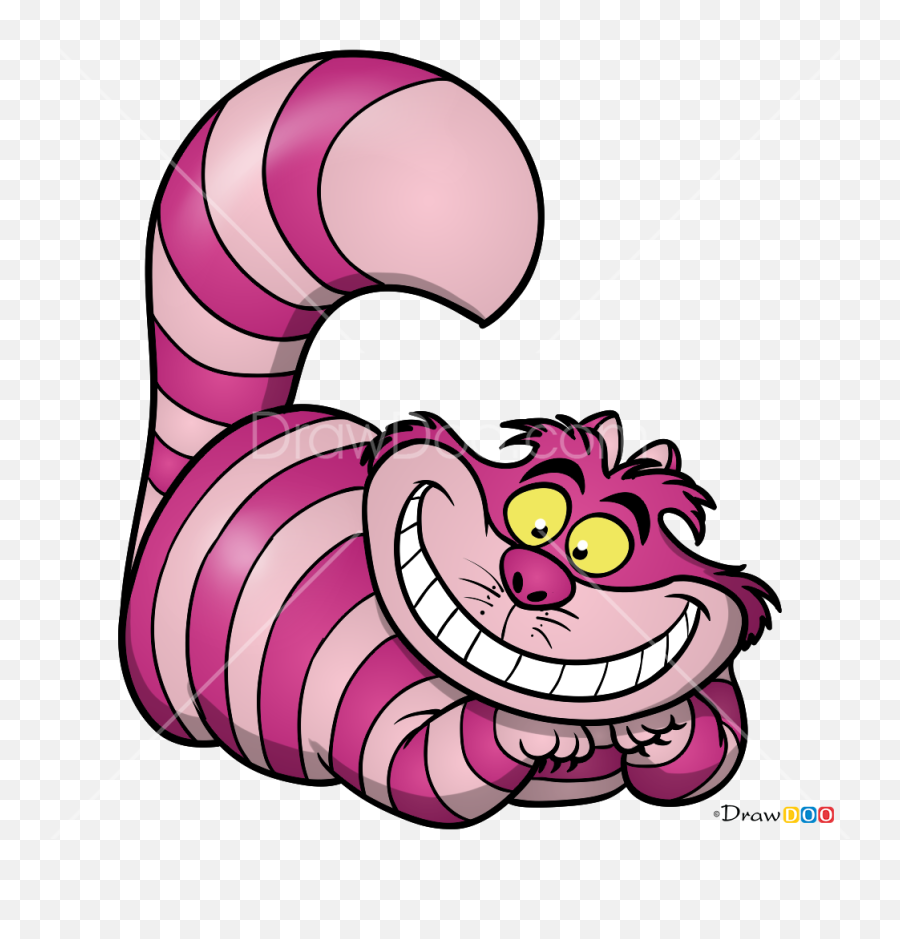 How To Draw Cheshire Cat 2 Alice In Wonderland Emoji,Laugh Arm Emoji Png