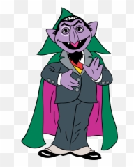 Clipart Of Count Street And Von - Sesame Street Clipart Emoji,Sesame St Name That Emotion