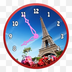 Paris Clock Widget U2013 Apps On Google Play - Eiffel Tower Emoji,Eiffel Tower Emoji Iphone