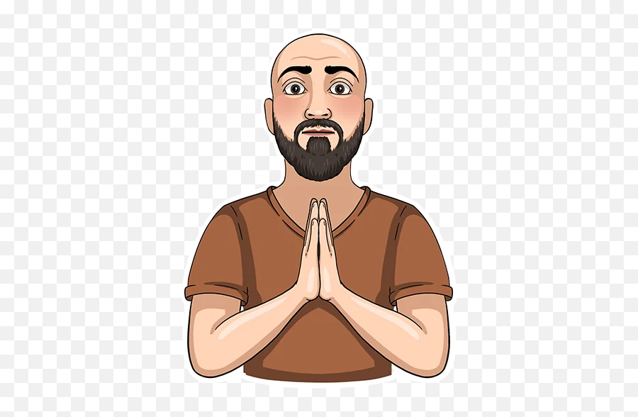 Telegram Sticker From Sewing Man Pack Emoji,Man Meditation Emoji