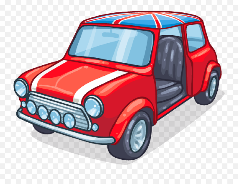 Mini Cooper Cartoon - Mini Cooper Cartoon Png Emoji,Mini Cooper Emoji