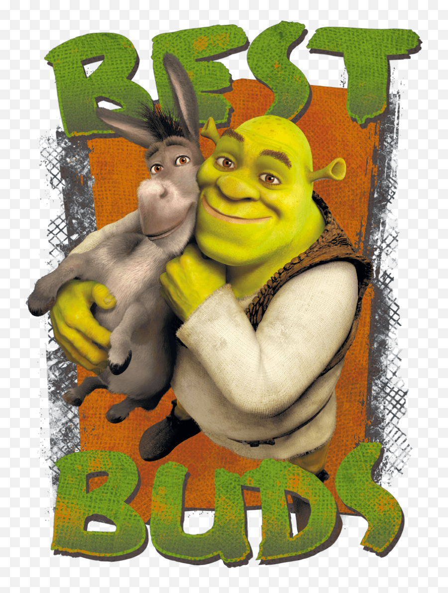 Shrek Buds Menu0027s Regular Fit T - Shirt Donkey Shrek Emoji,Shrek Emoticon