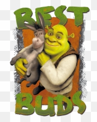 Shrek Buds Menu0027s Regular Fit T - Shirt Donkey Shrek Emoji,Shrek Emoticon