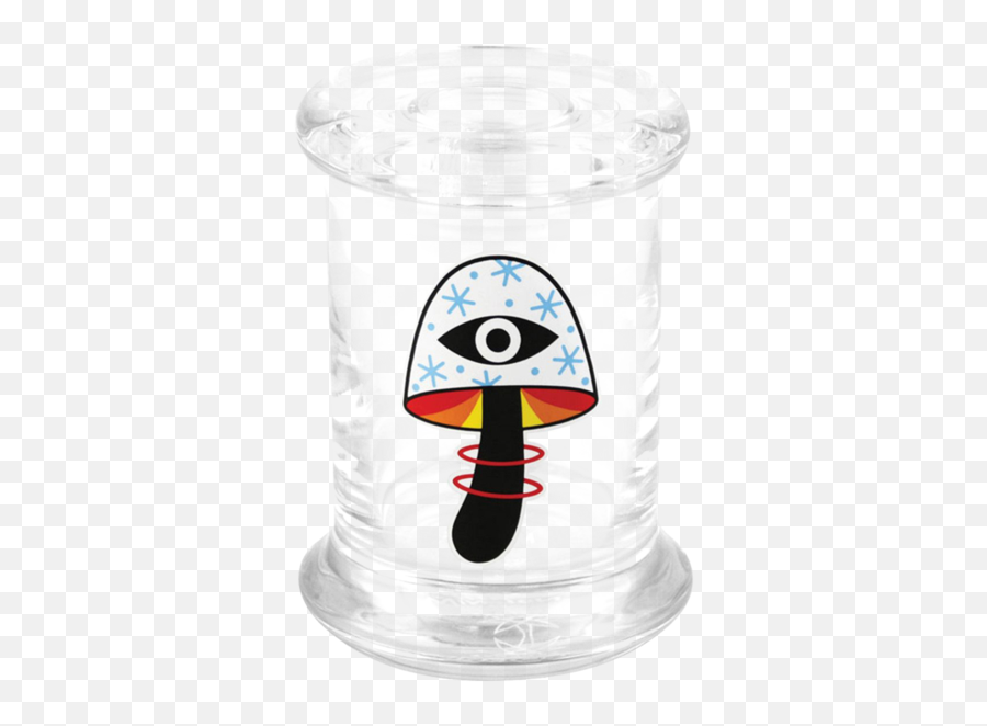 420 Science Glass Jar - Serveware Emoji,Shroom Emoji