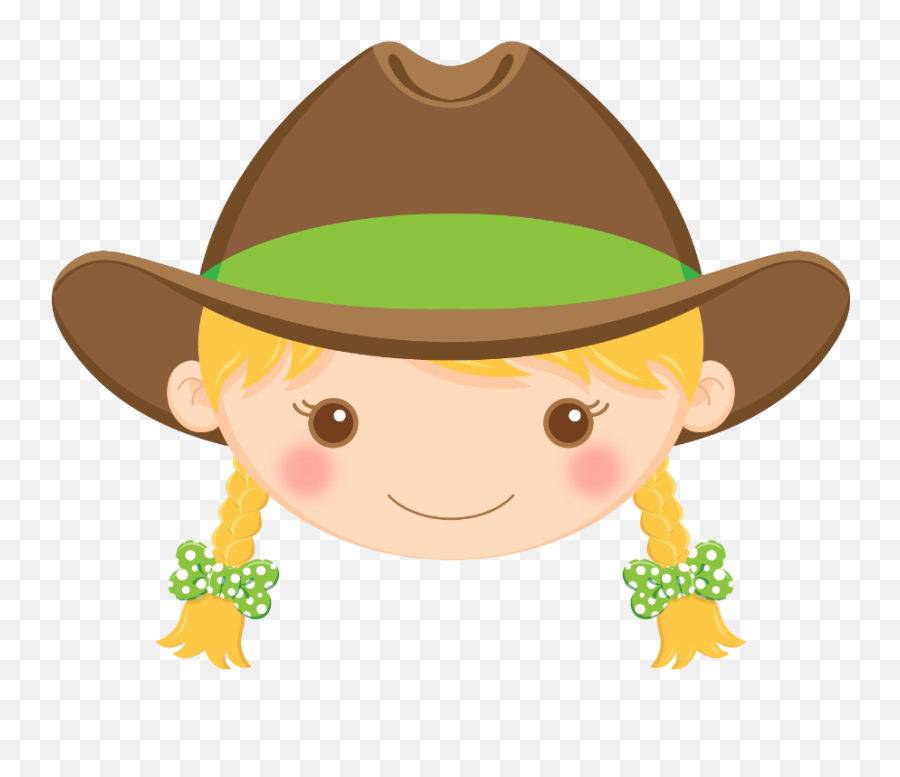 Cowgirl Clipart Blonde Hair Cowgirl - Minus Caipira Emoji,Dabbing Cowboy Emoji