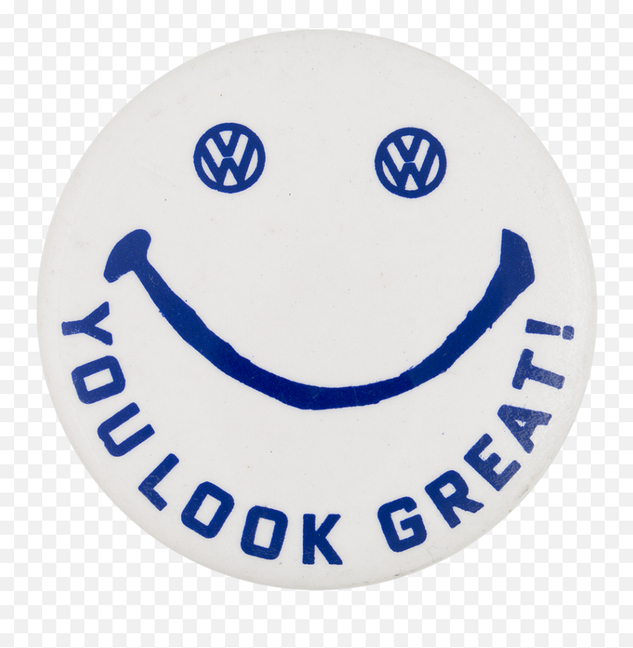 Volkswagen Smiley Busy Beaver Button Museum - Volkswagen Emoji,Suggestive Emoticon
