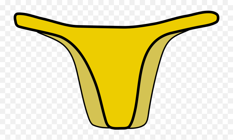 Vector - Yellow Underwear Clipart Emoji,Bikini Emoticon