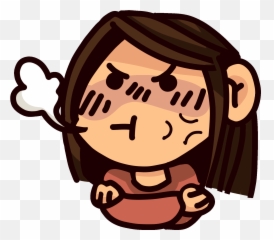 Angry Emoji Sticker By Jenchibi For Ios - Happy,Aloha Emoji