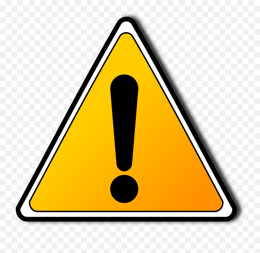 Caution Sign Png - Clip Art Library Warning Sign Png Transparent Emoji,Triangle Emoji