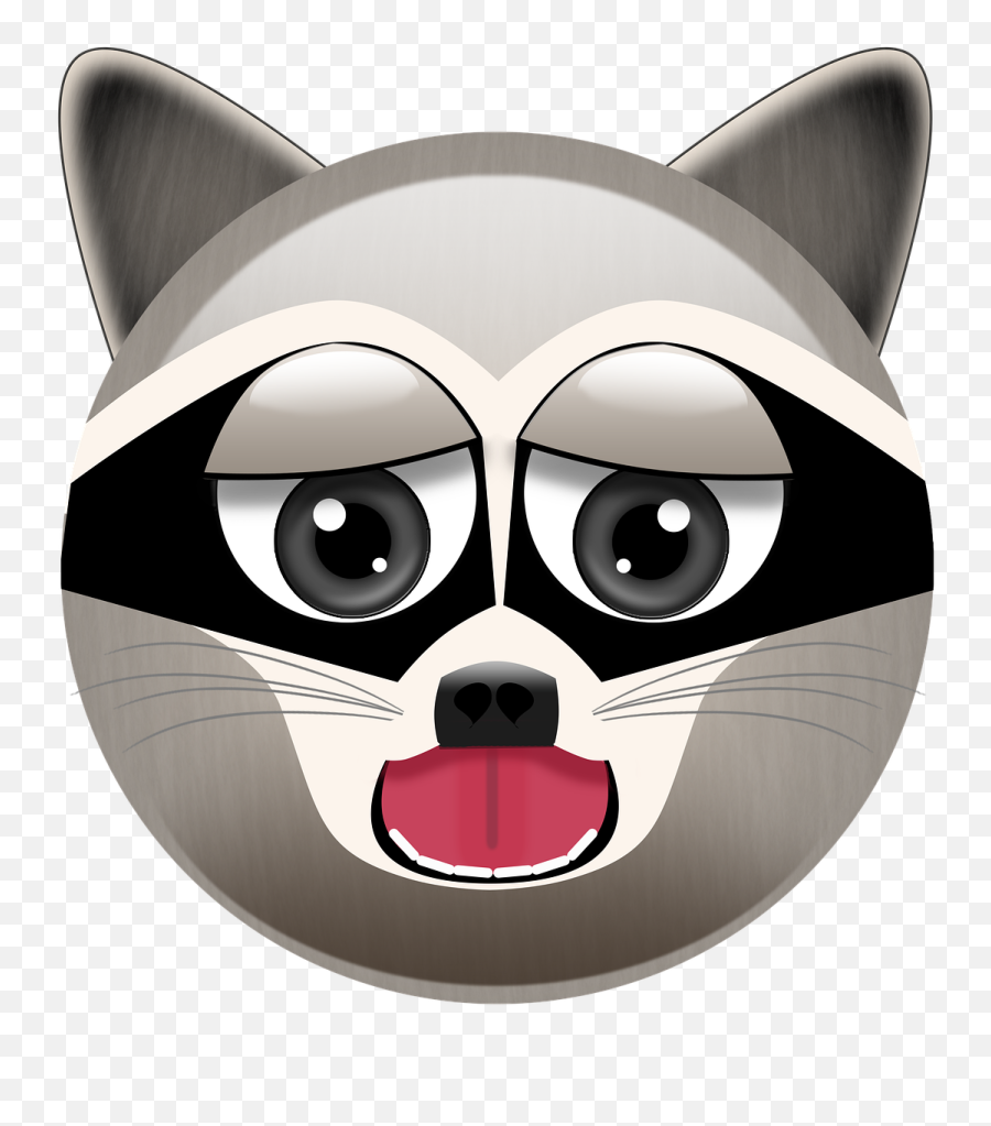 Raccoon Emoji Animal - Happy,Animal Emoji