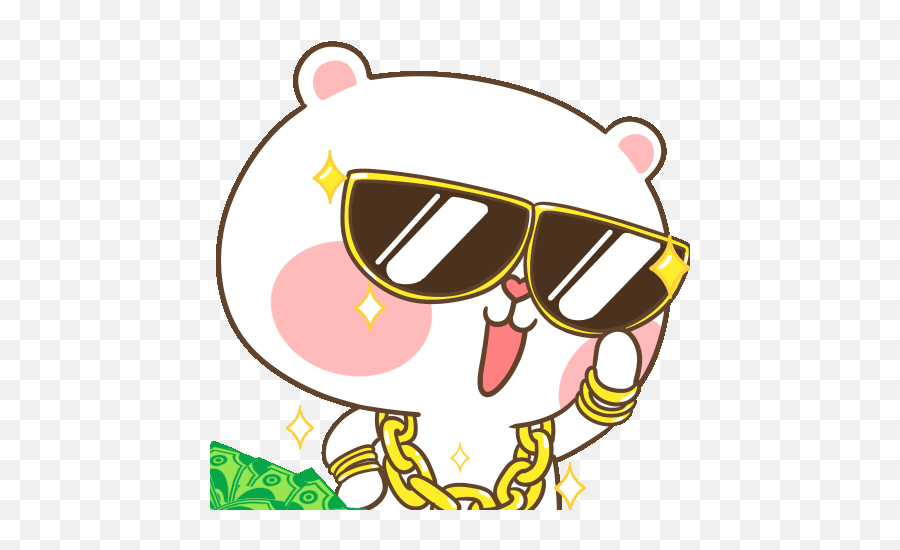 Sweet Marshmallow Couple 2 - Mhee Noom Tai Nim Gifs Emoji,Bwa Emoji