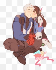 Dva 76 Soldier76 Overwatch Sticker - Overwatch Soldier 76 And Dva Emoji,Dva Emoji