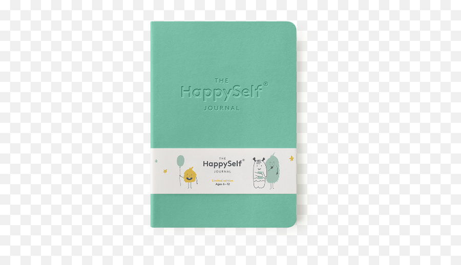 The Happyself Kids Daily Journal For - Happy Self Journal Turquoise Emoji,Book How To Feel Emotion Childhood Trust