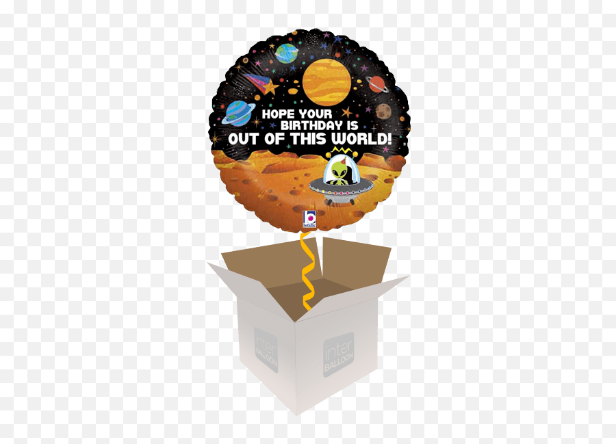 Salisbury Helium Balloon Delivery In A Box Send Balloons - Baloon Numer 1 Png Emoji,Alien 69 Emoji