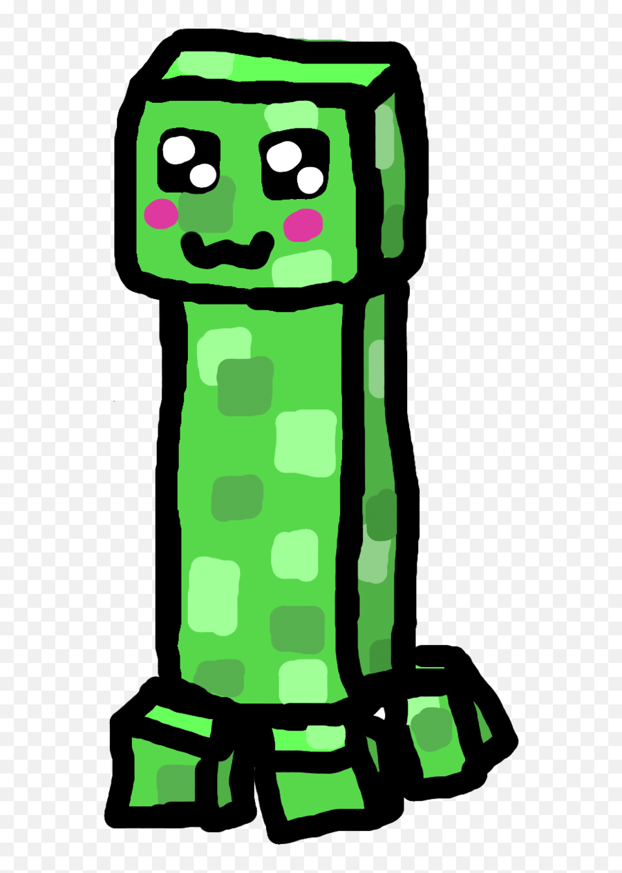 Minecraft Cute Creeper Drawing Free Image - Creeper Minecraft Clipart Free Emoji,Where To Get Drawn Hd Emotions For Minecraft Images