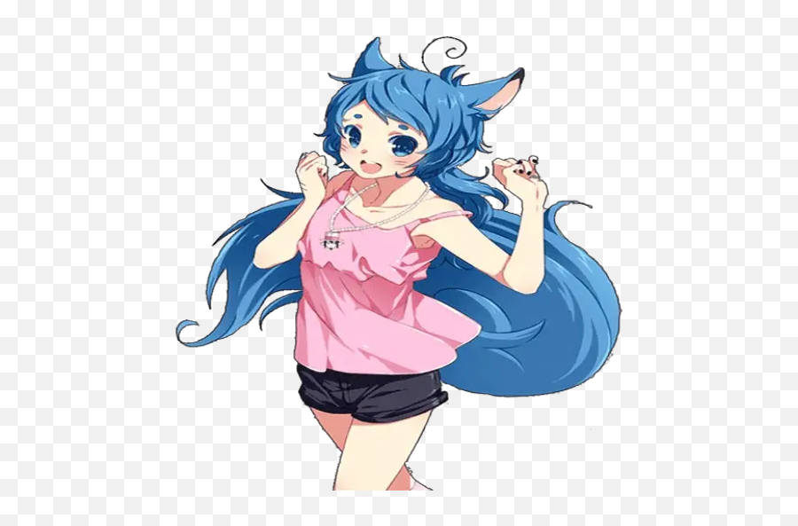 Lolis Animes Stickers For Whatsapp - Transparent Cat Girl Png Emoji,Loli Emoji