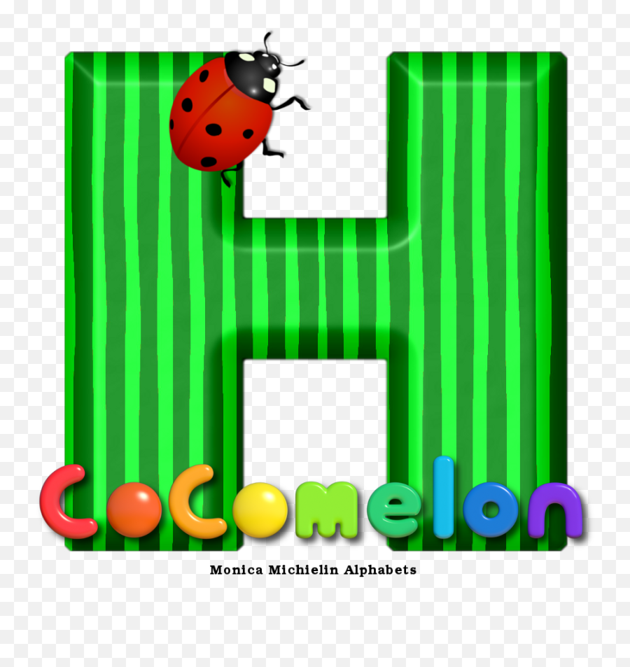 Monica Michielin Alphabets Cocomelon Watermelon Ladybug - Cocomelon Alphabet Letter H Emoji,What Is The Termite, Ladybug Emoticon