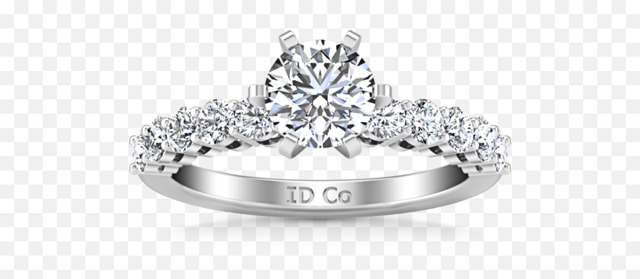 White Gold Engagement Ring - Förlovningsring Png Emoji,Emotion Ring White