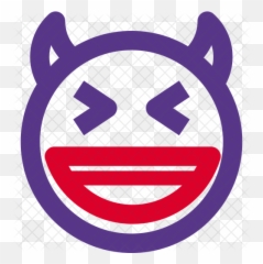 Grinning Squinting Devil Emoji Icon - Louvre,Devil Dog Emoticon