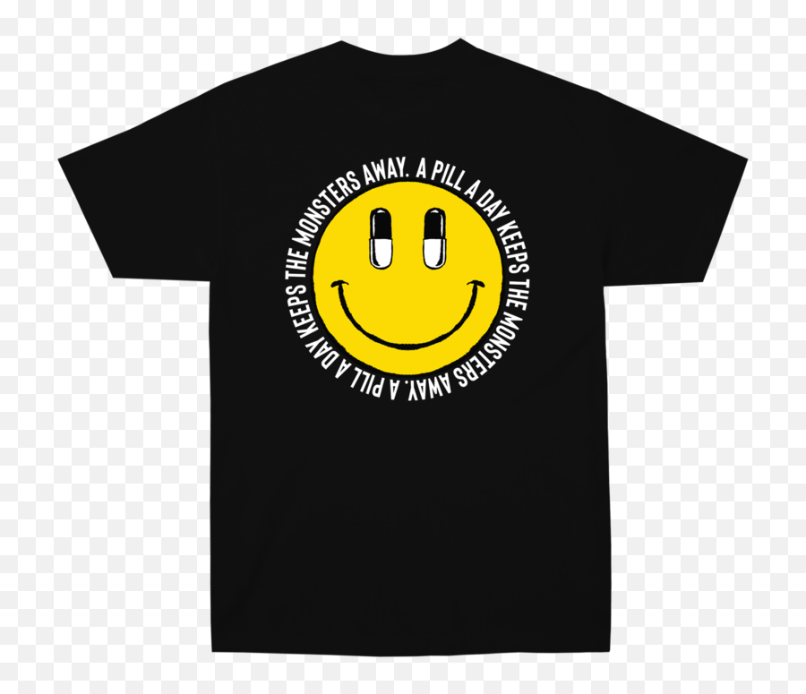 T - Shirts U2013 Any Means Necessary Clothing Happy Emoji,Smiley Eating Pill Emoticon