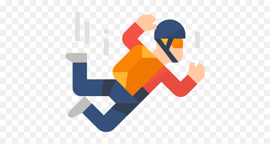 Base Jumping - Free Sports And Competition Icons For Running Emoji,Skydiving Emoticon Orange Icon