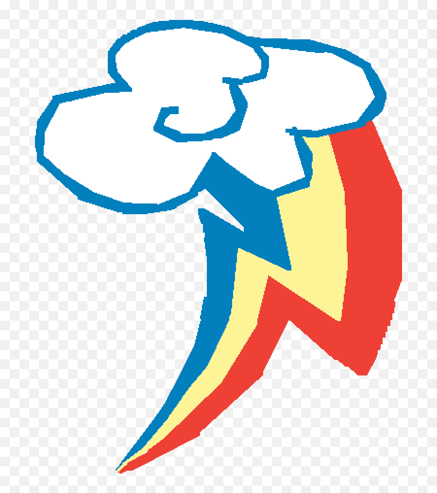 My Little Pony Cutie Mark Rainbow Dash Transparent Cartoon - Drawing Emoji,Rainbow Dash Awesomeface Emoticon