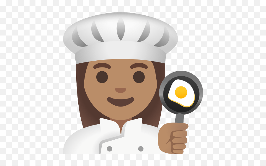 U200d Donna Cuoca Con Tono Di Pelle Medio - Chef Morena Emoji,Emoticon Con Lentes