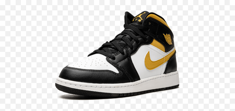 Air Jordan 1 Mid Gs Black - Nike Air Jordan 1 Mid Pollen Emoji,How To Get Jordan Shoe Emojis