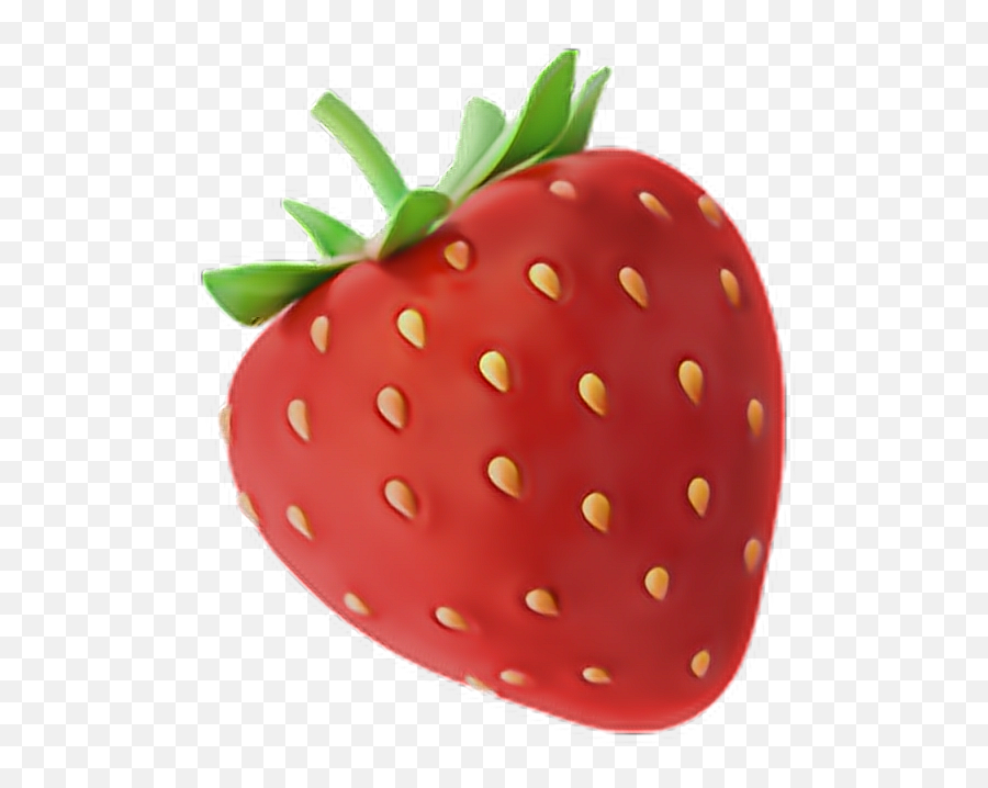 Strawberry Fruit Emoji Sticker - Strawberry Emoji Transparent,Fruit Emoji