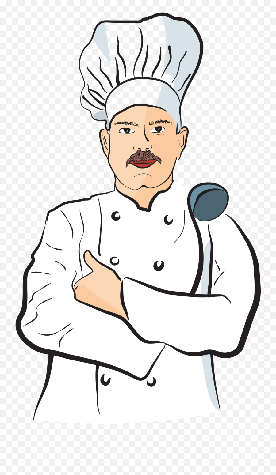 Drawing Of A Cook In A Tunic Free Image Download Emoji,Chef Emotion