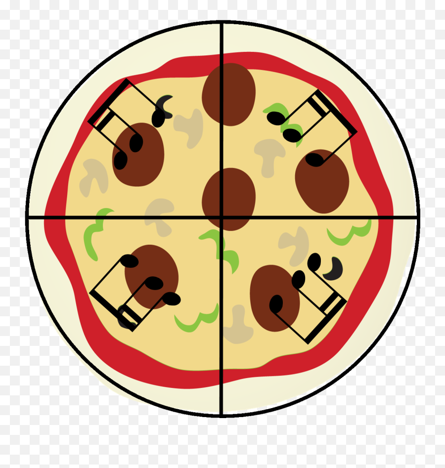Pizza And Music Clipart - Clip Art Library Emoji,Music Made From Emoticons