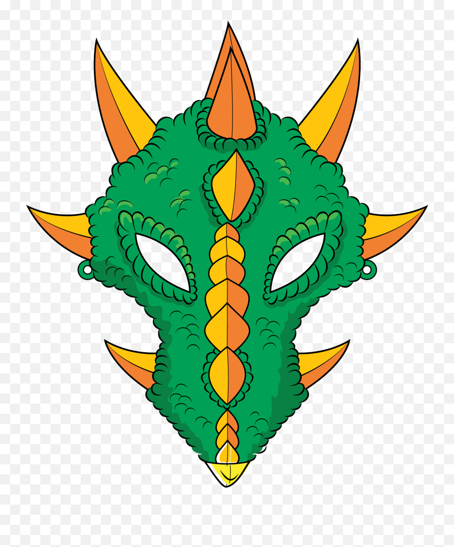 Dragon Mask Clipart Free Download Transparent Png Creazilla Emoji,Tiger And Dragon Emoji