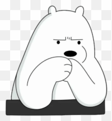 Ice Bear - Language Emoji,Bear Black And White Emoji