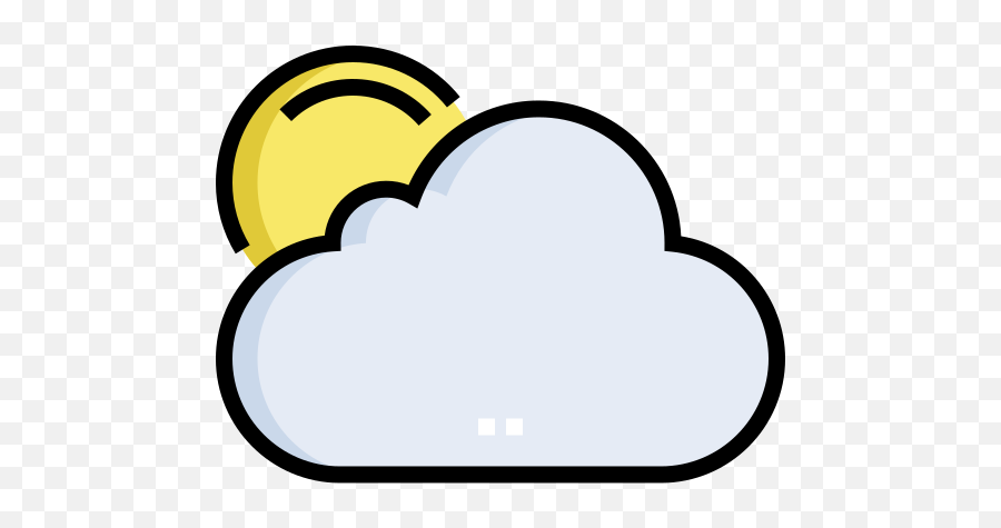 Sol Y Nubes Png Emoji,Emoticon De Nube Y Rayo