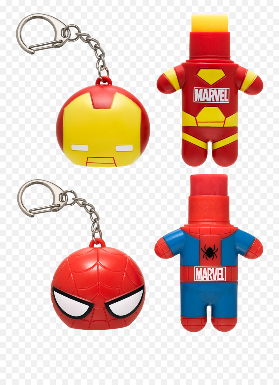 Marvel Superhero Lip Balm Duo - Spiderman U0026 Iron Man Lip Smacker Emoji,Pomegranate Emoji