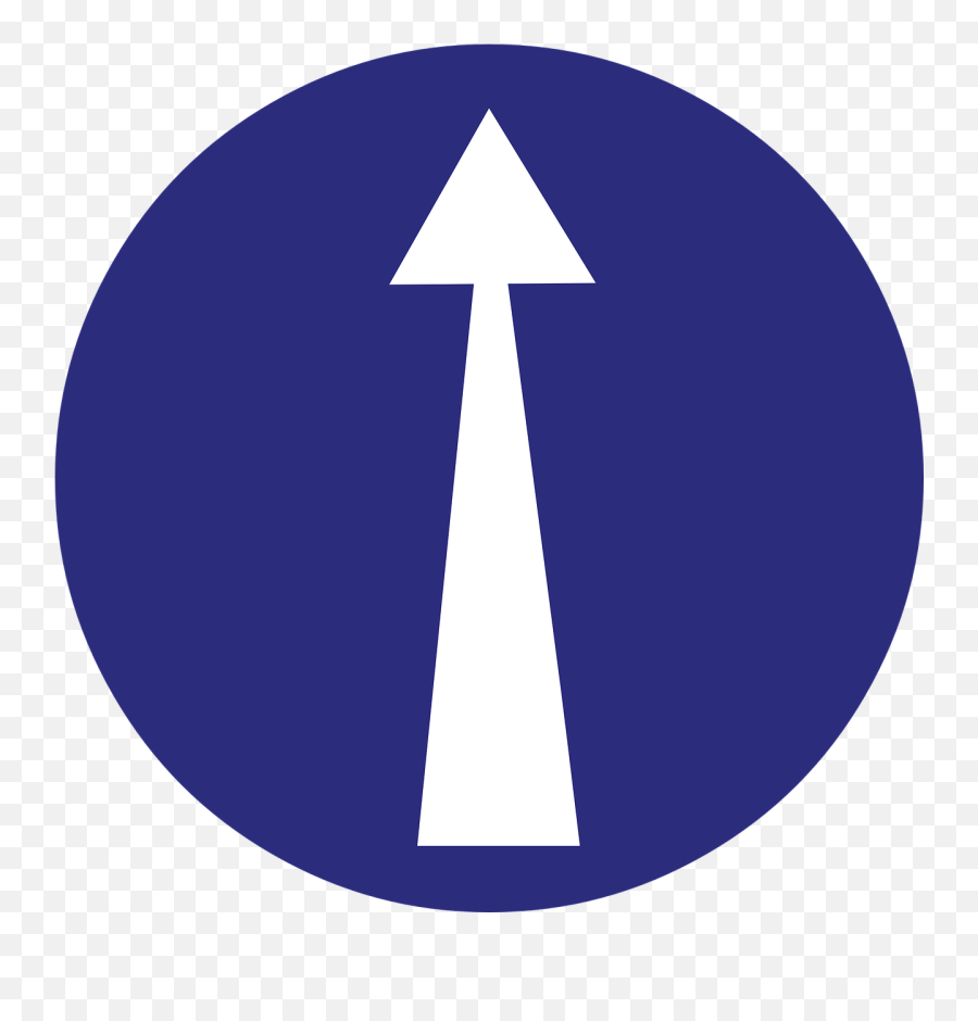 Straight Aheadarrowdirectionroad Signtraffic - Free Arrow Ahead Png Emoji,Poker Face Emoticon