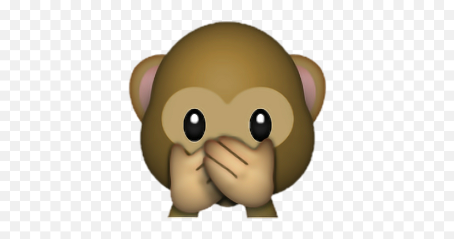 Emoji Mono Sticker - Monkey Emoji Png Transparent,Emoji Mono