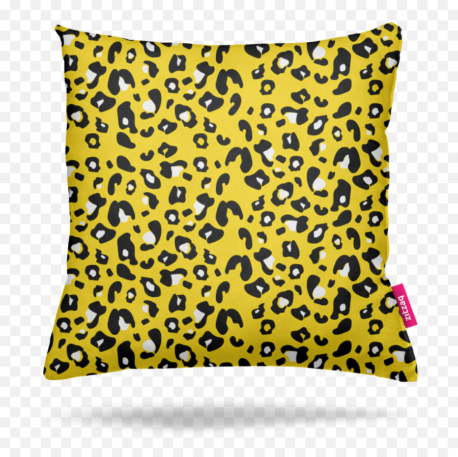 Kussen Yellow Panther - Decorative Emoji,Dark Moon Emoji Pillow