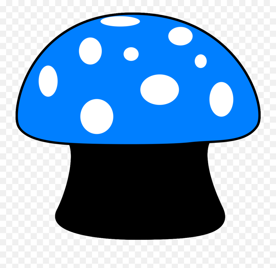 Blue Mushroom Png Svg Clip Art For Web - Download Clip Art Cartoon Mushroom House Emoji,Mushroom Emoji