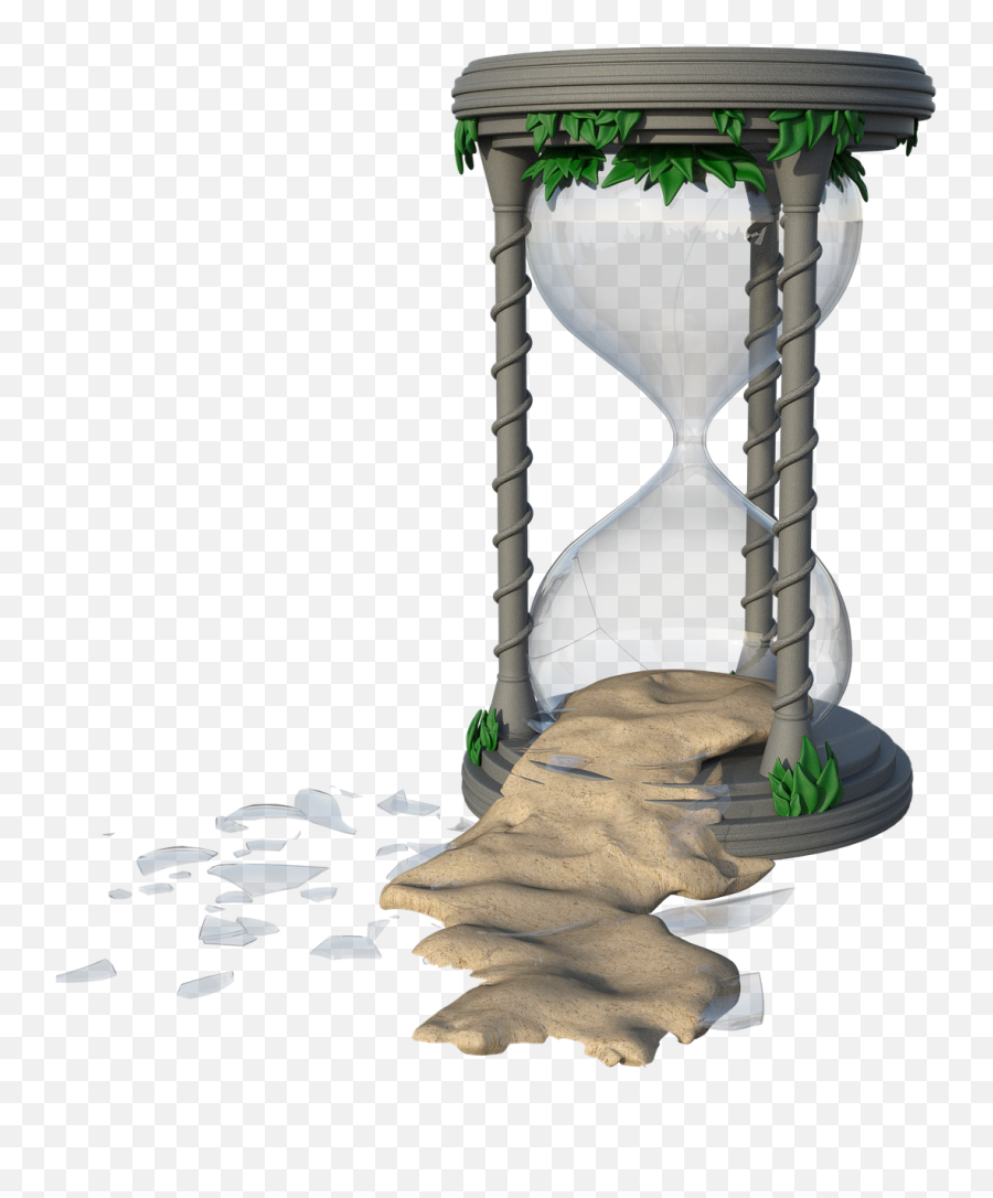 Hourglass Time Sand Hour Sticker - Reloj De Arena Roto Dibujo Emoji,Hourglass Emoji