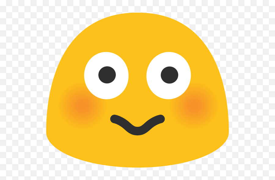 Emoji U1f633 - Flushed Blob Emoji Transparent,Edited Emoji