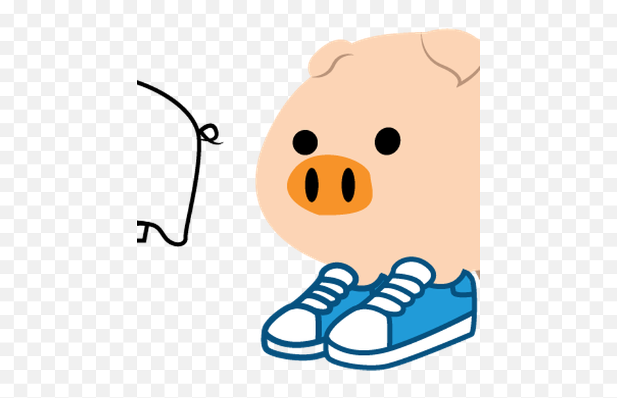 Create A Fun Cute Combo Of A Pig Emoji And A Sneaker Emoji - Plimsoll,Emoji Quick