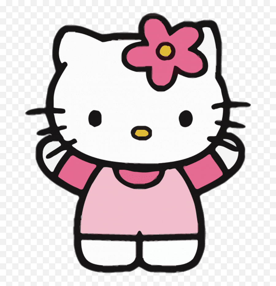Hello Kitty Hands Up Transparent Png - Hello Kitty Emoji,Hello Kitty Emoji Outfit
