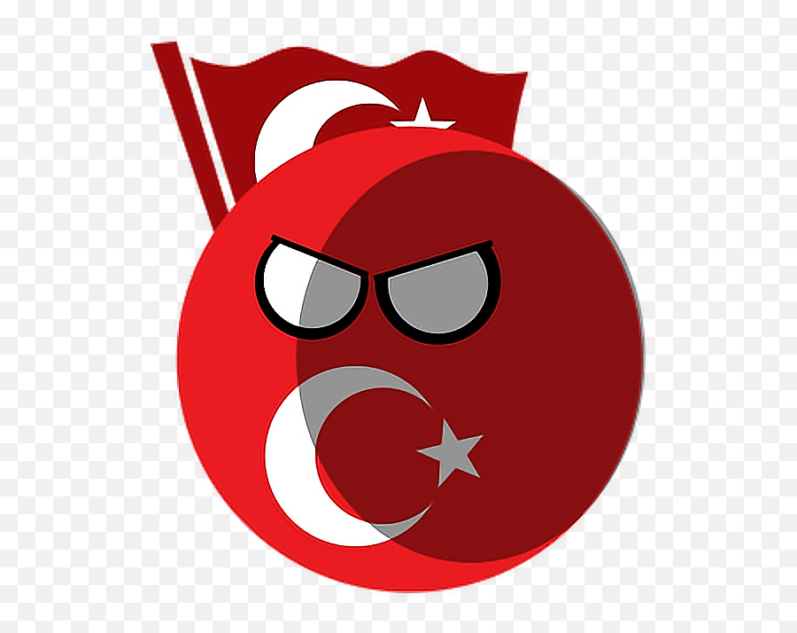 Turkeyball Countryballs Sticker By Cartoonfanunited - National Feg Of Turkey Emoji,Moving Turkey Hunter Emoticon